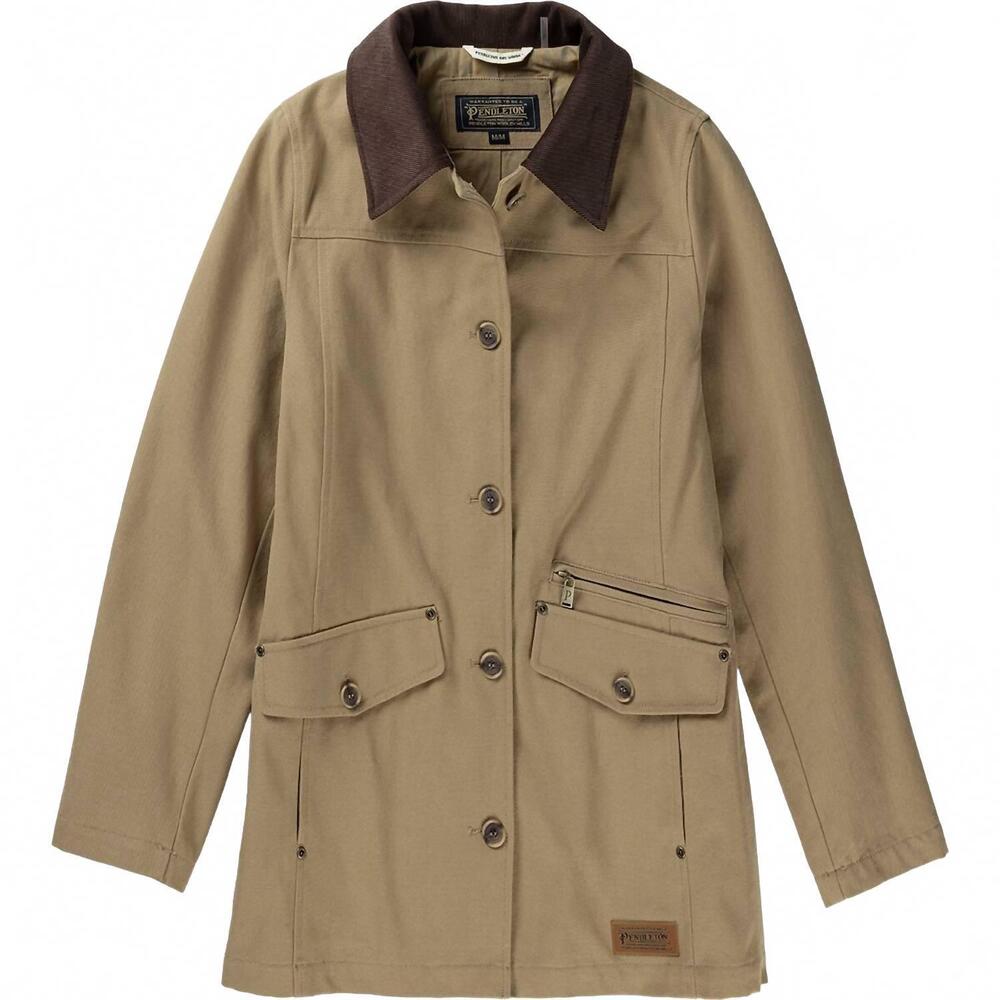 NEW PENDLETON women's judith corduroy collar field coat in old oak